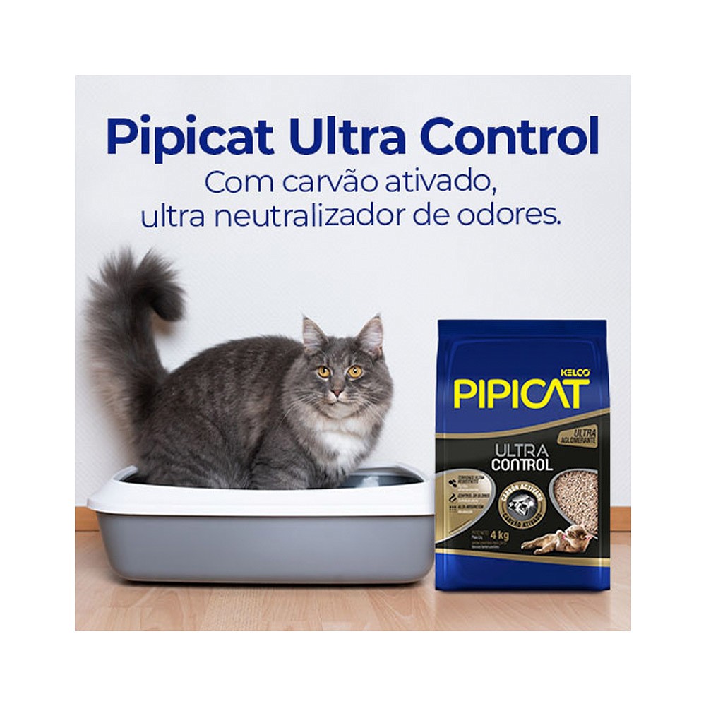 Granulado Sanitário Pipicat Ultra Control para Gatos