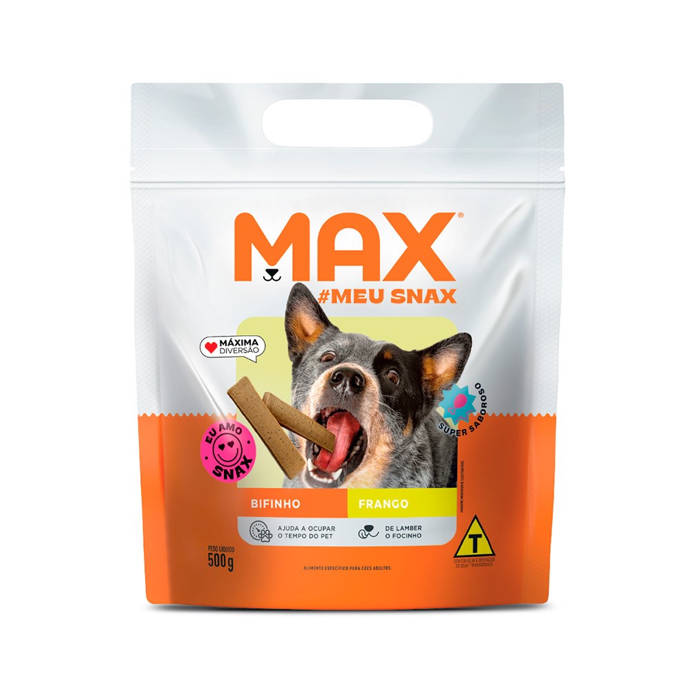 Snack Max Bifinho Frango para Cães Adultos