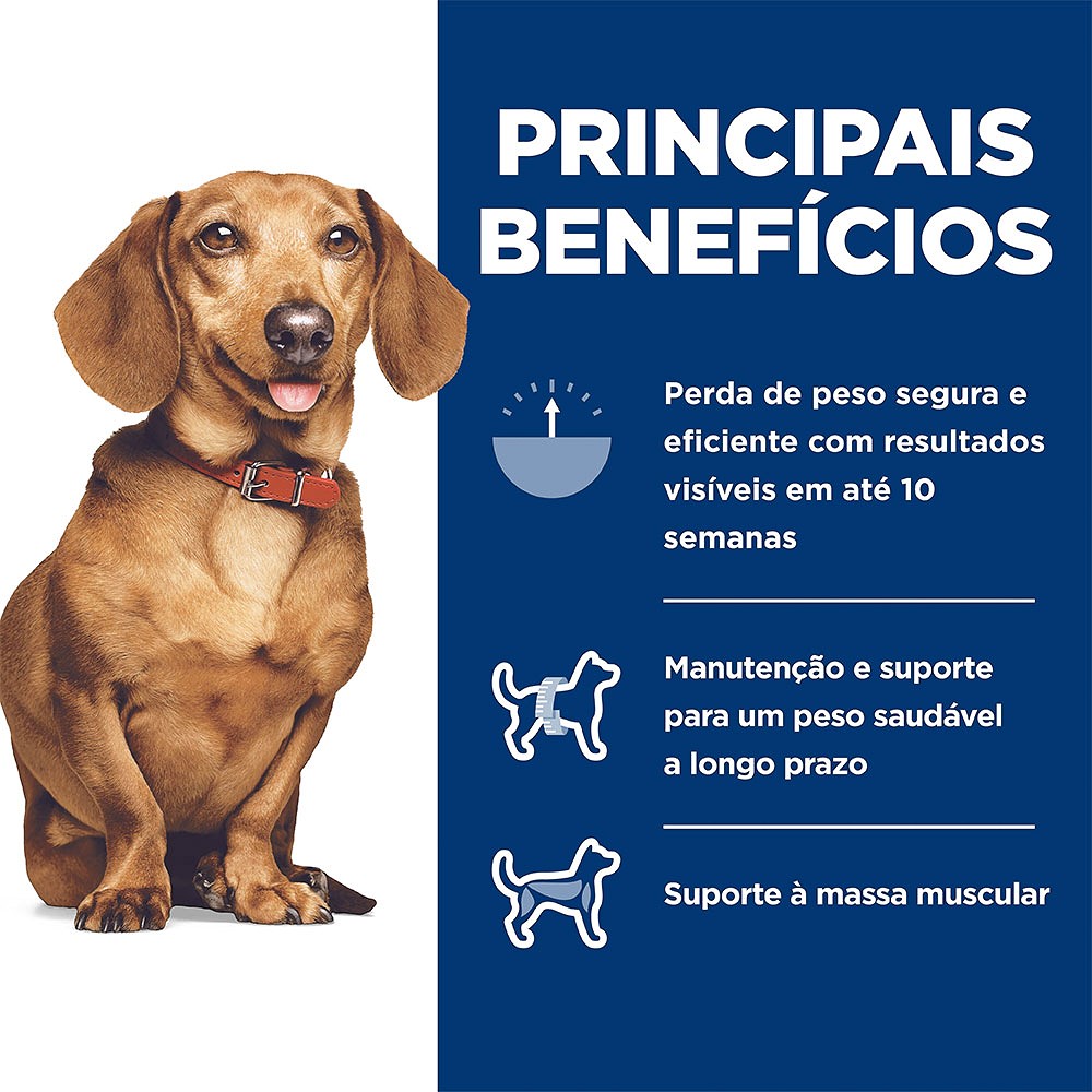 Ração Hill's Science Diet Peso Perfeito Pequenos e Mini para Cães Adultos sabor Frango