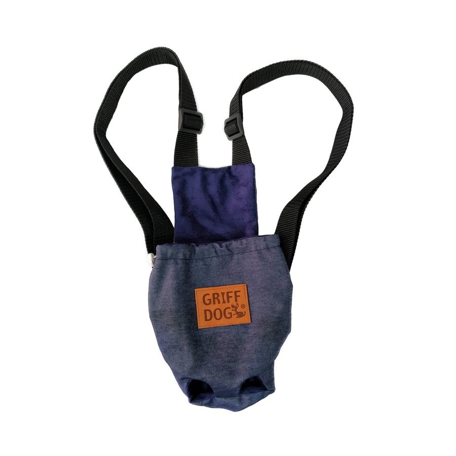 Bolsa Canguru Griff Dog para Cães e Gatos Azul