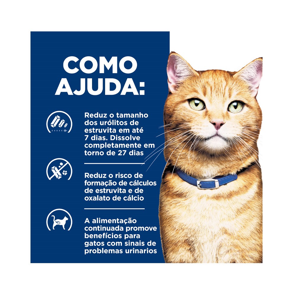 Ração Hill's Prescription Diet C/D Multicare para Gatos Adultos - Cuidado Urinário 