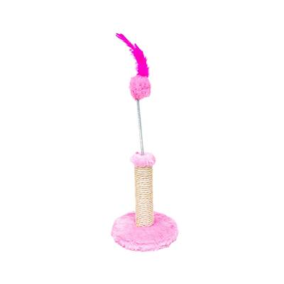 Brinquedo Arranhador São Pet para Gatos 1 Plataforma Rosa