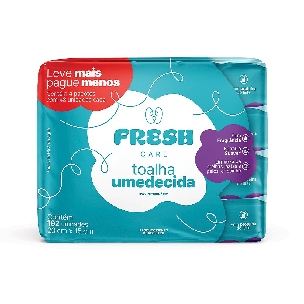 Pack Toalha Umedecida Fresh Care | Zee.Now
