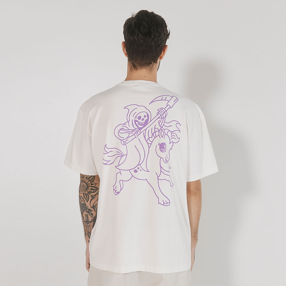 T-Shirt Wide Death Pony Branco | Imagem 2