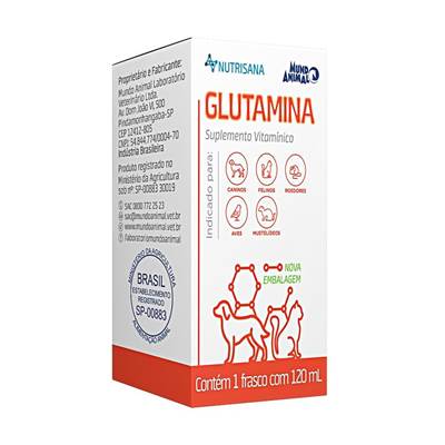 Suplemento Nutrisana Glutamina para Cães e Gatos 120ml