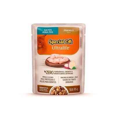 Ração Úmida Special Cat Ultralife para Gatos Adultos Sabor Frango ao Molho 85g