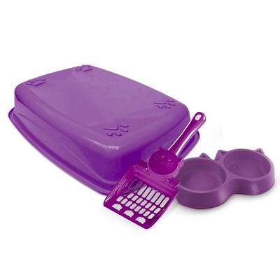 Kit Pet Injet Luxo para Gatos Lilás U