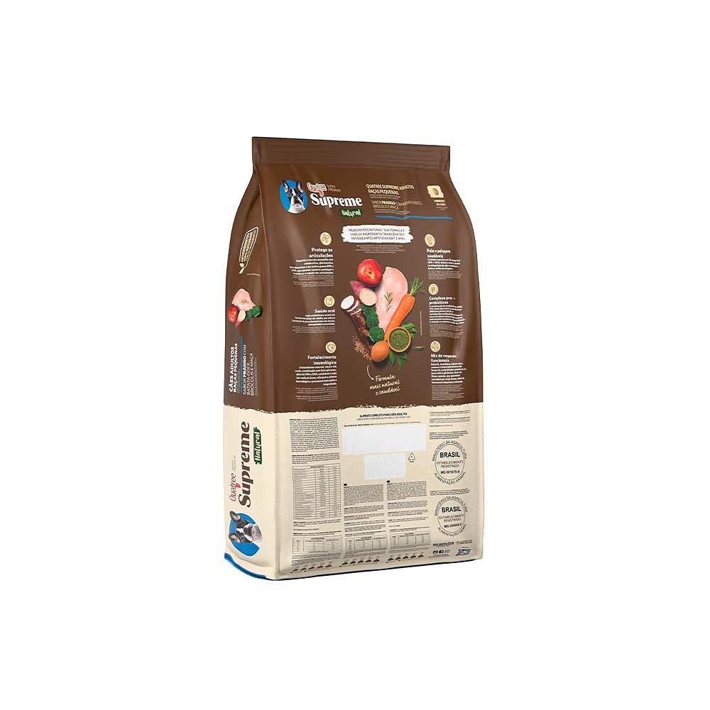 Ração Quatree Supreme para Cães Adultos Raças Pequenas Sabor Frango e Batata Doce