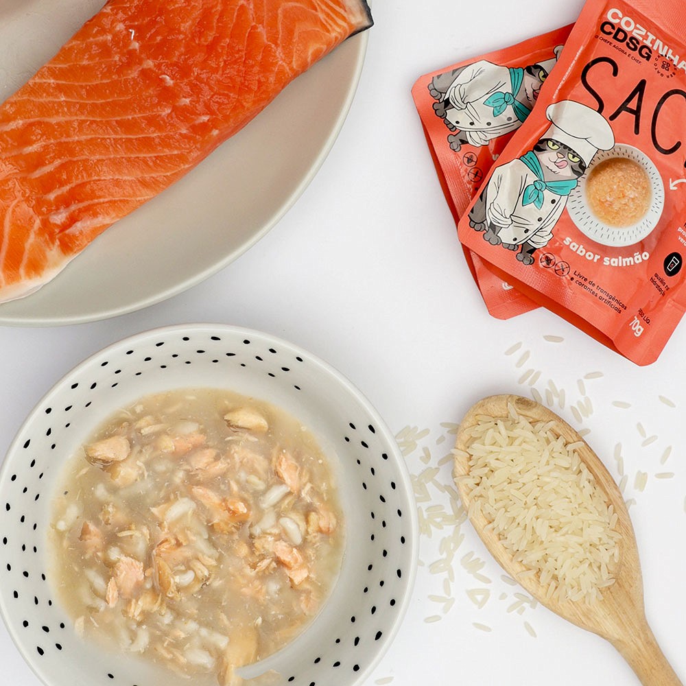 Sachê Cansei de Ser Gato sabor Salmão 