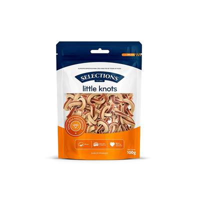 Snack Desidratado Little Knots Selections for pets Cães 100g