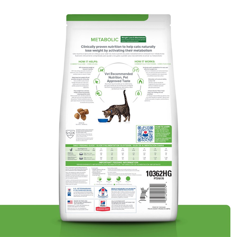 Ração Hill's Prescription Diet Metabolic para Gatos
