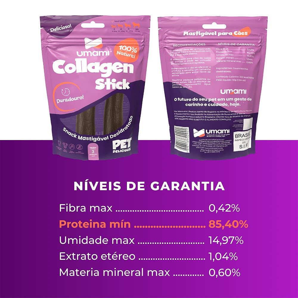 Petisco Umami Protein Stick para Cães