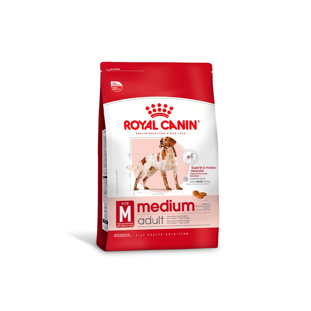Ração Seca Royal Canin Medium Adult para Cães Adultos de Porte Médio