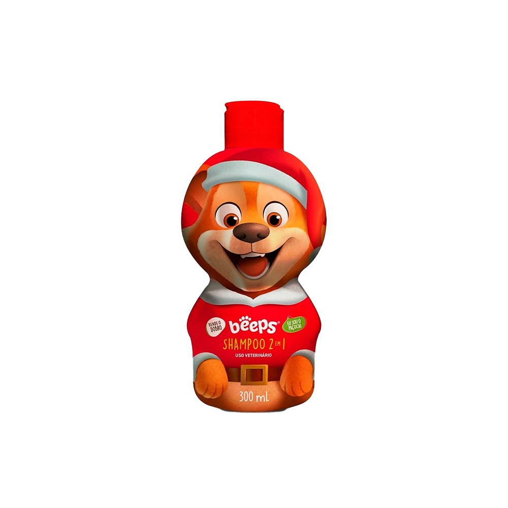 Shampoo Beeps 2 em 1 Edição Especial de Natal para Cães e Gatos