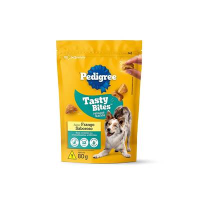 Snack Pedrigree Tasty Bites Frango para Cães 80g