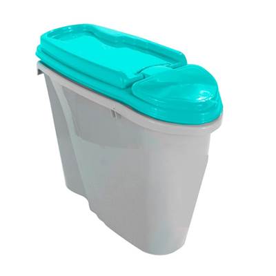 Porta Ração Plast Pet Home Dispenser Azul Turquesa 1,5L