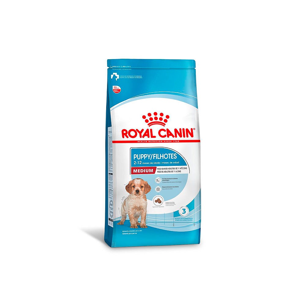 Ração Royal Canin Puppy Medium para Cães Filhotes de Porte Médio