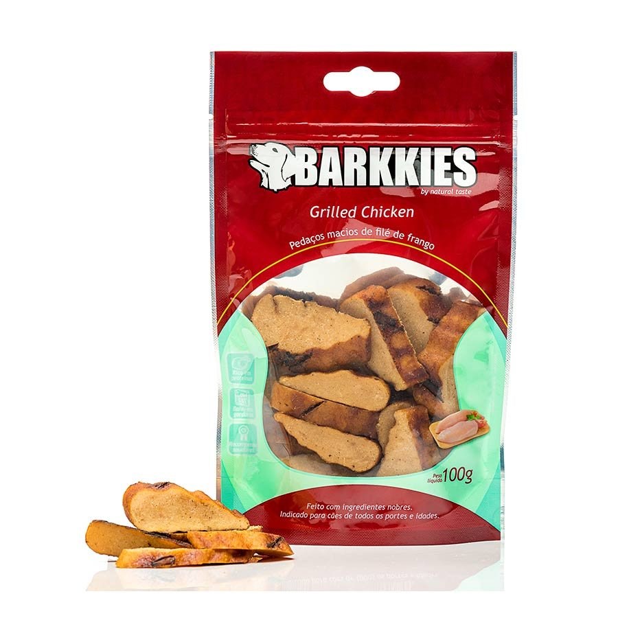 Snack Barkkies Grilled Chicken para Cães