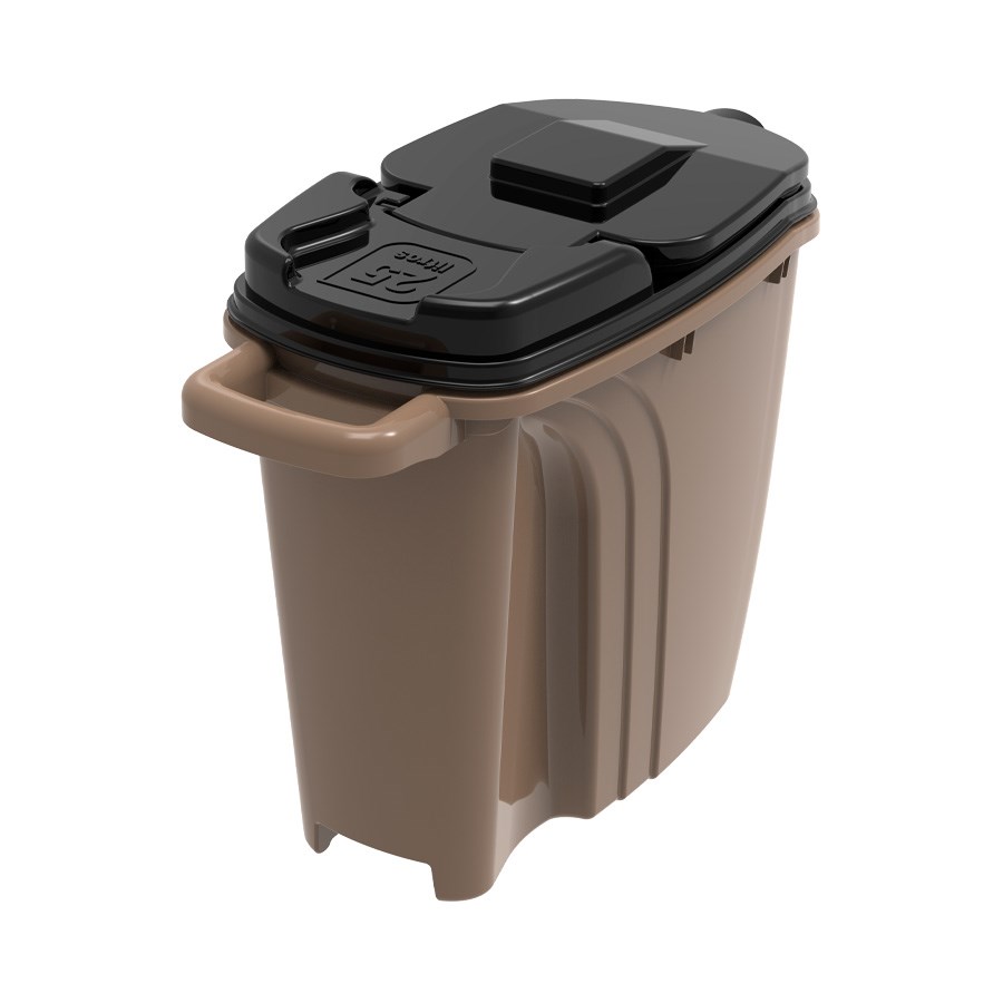 Porta Ração Plast Pet Home Dispenser Gold Preto