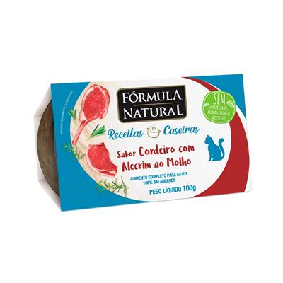 Ração Úmida Fórmula Natural Fresh Meat Receitas Caseiras para Gatos Adultos sabor Cordeiro com Alecrim ao Molho 100g
