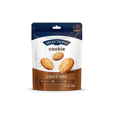 Cookie Selections For Pets Sabor Coco e Aveia para Cães Adultos 250g