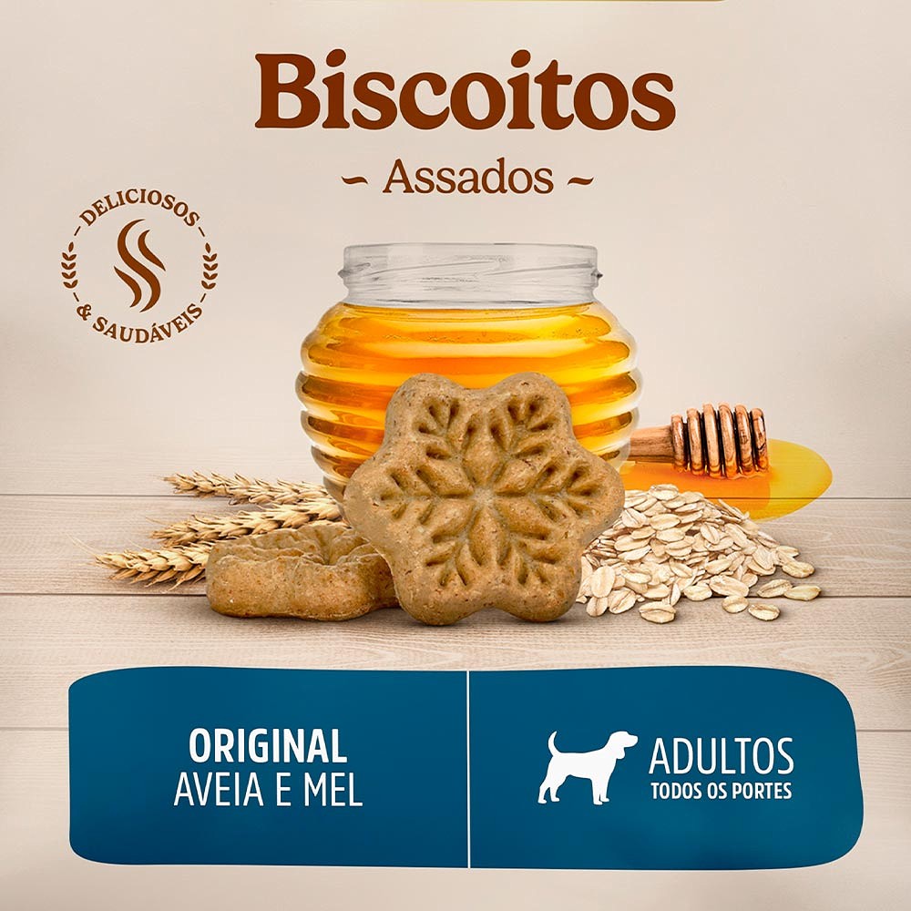 Biscoito Special Dog Ultralife Original para Cães Adultos Sabor Aveia e Mel