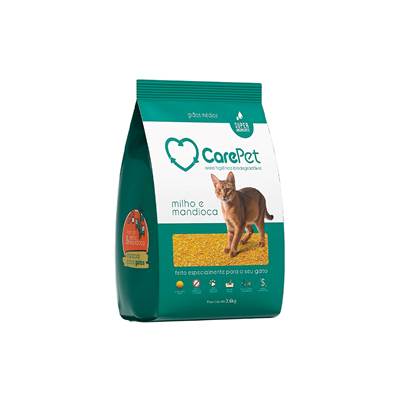 Areia Carepet Milho e Mandioca para Gatos 3,6kg