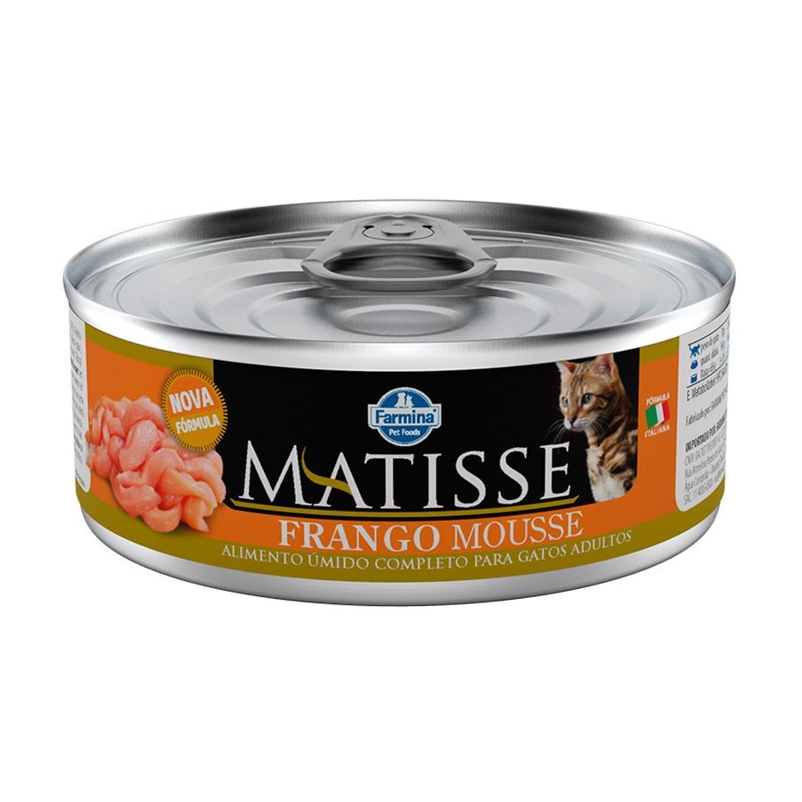 Ração Úmida em Lata Matisse para Gatos sabor Mousse Frango