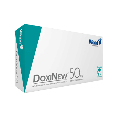 Antimicrobiano DoxiNew para Cães de 10kg - 14 Comprimidos 50mg