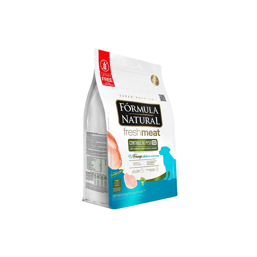 Ração Fórmula Natural Fresh Meat para Cães Adultos Light de Porte Médio e Grande