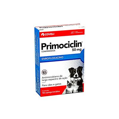 Primociclin Coveli para Cães e Gatos 10 comprimidos