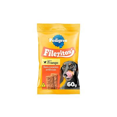 Snack Pedigree Filezitos Bifinho para Cães Adultos Sabor Frango 