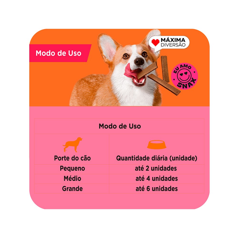 Snack Max Bifinho Carne para Cães Adultos