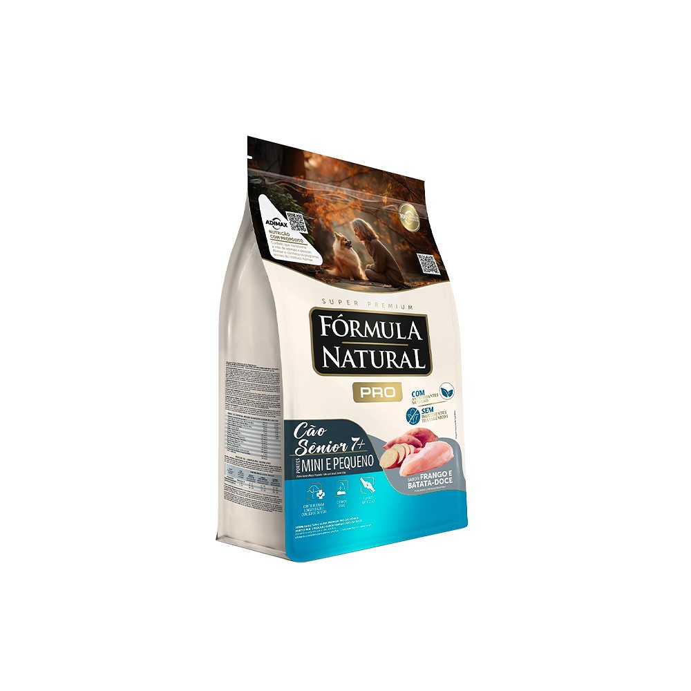 Ração Fórmula Natural Pró para Cães Sênior de Porte Mini e Pequeno sabor Frango e Arroz Integral 