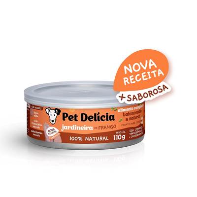 Ração Pet Delícia Natural Jardineira de Frango Grain-Free para Cães 110g