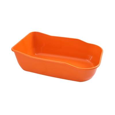 Bandeja Higiênica DuraPets Luxo Laranja para Gatos U