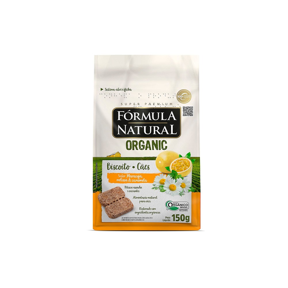 Biscoito Fórmula Natural Organic Maracujá para Cães Adultos 