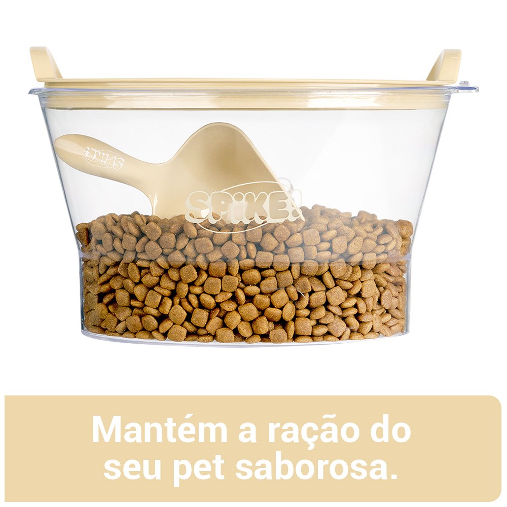 Porta Ração Spike Argila para Cães e Gatos