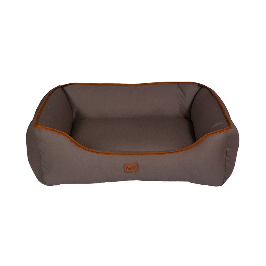Cama Urban Puppy Retangular Confort Sarja Lisa Cinza para Cães e Gatos