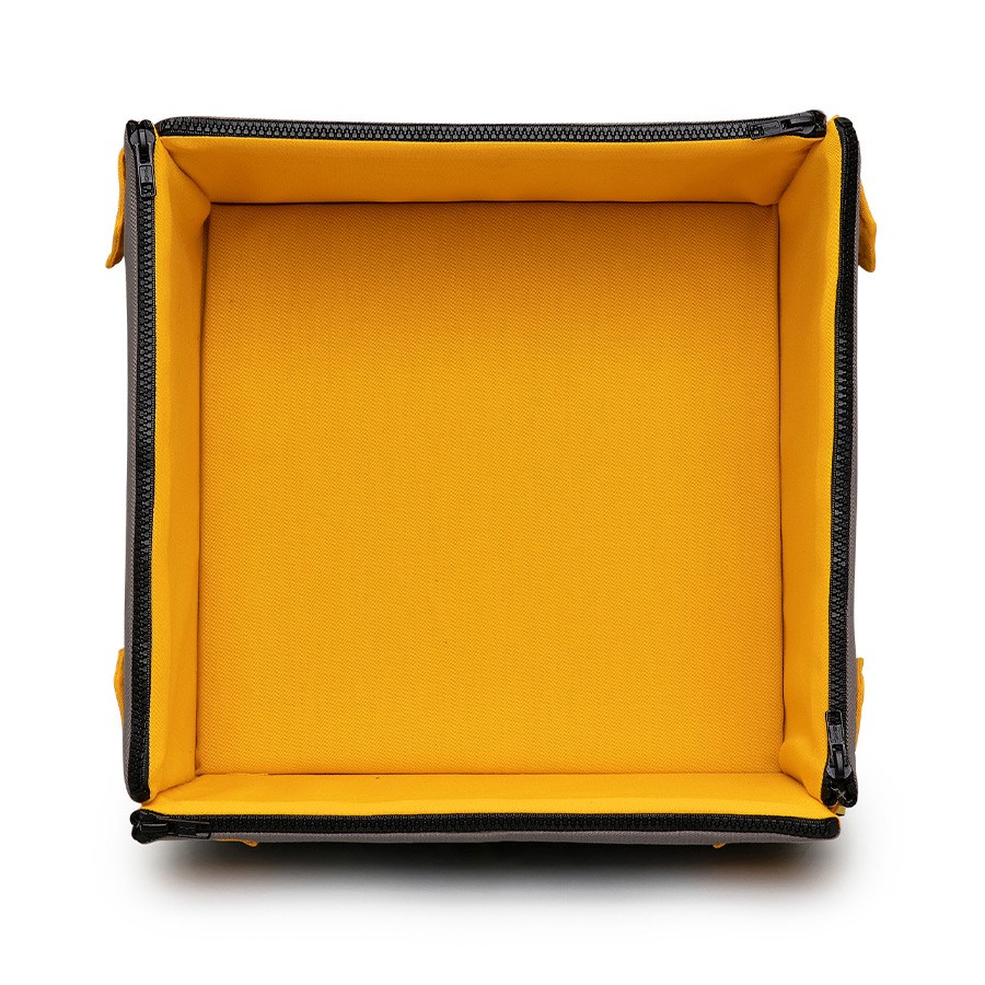 Cama Caixa Cansei de Ser Gato Cinza com Amarelo