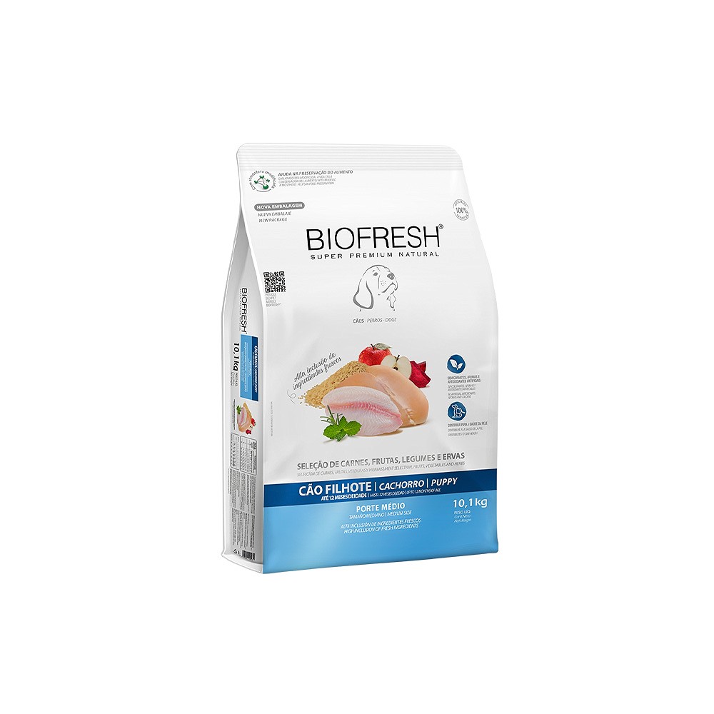 Ração Biofresh para Cães Filhotes de Porte Médio