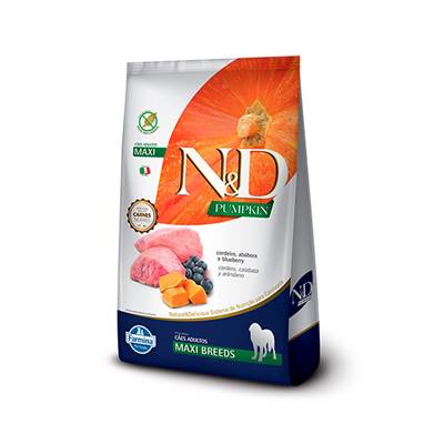Ração N&D Pumpkin para Cães Adultos de Grande Porte sabor Cordeiro 10,1kg