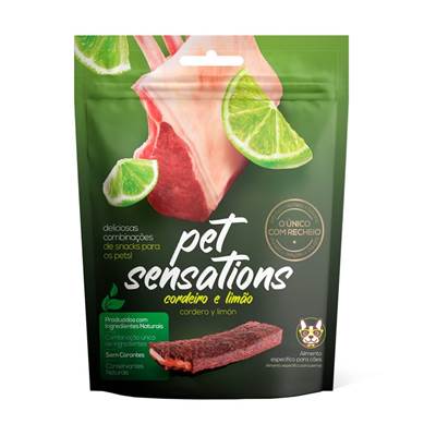 Snack Petitos Pet Sensations para Cães Sabor Cordeiro e Limão 300g
