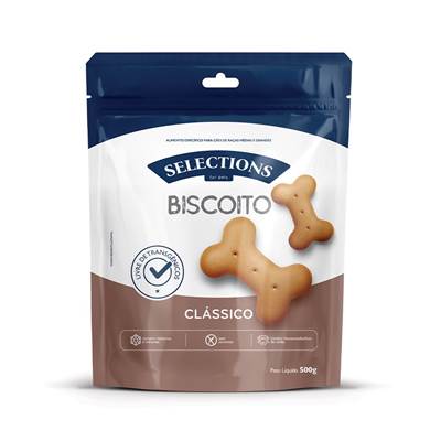Biscoito Selections For Pets Clássico para Cães Adultos 500g