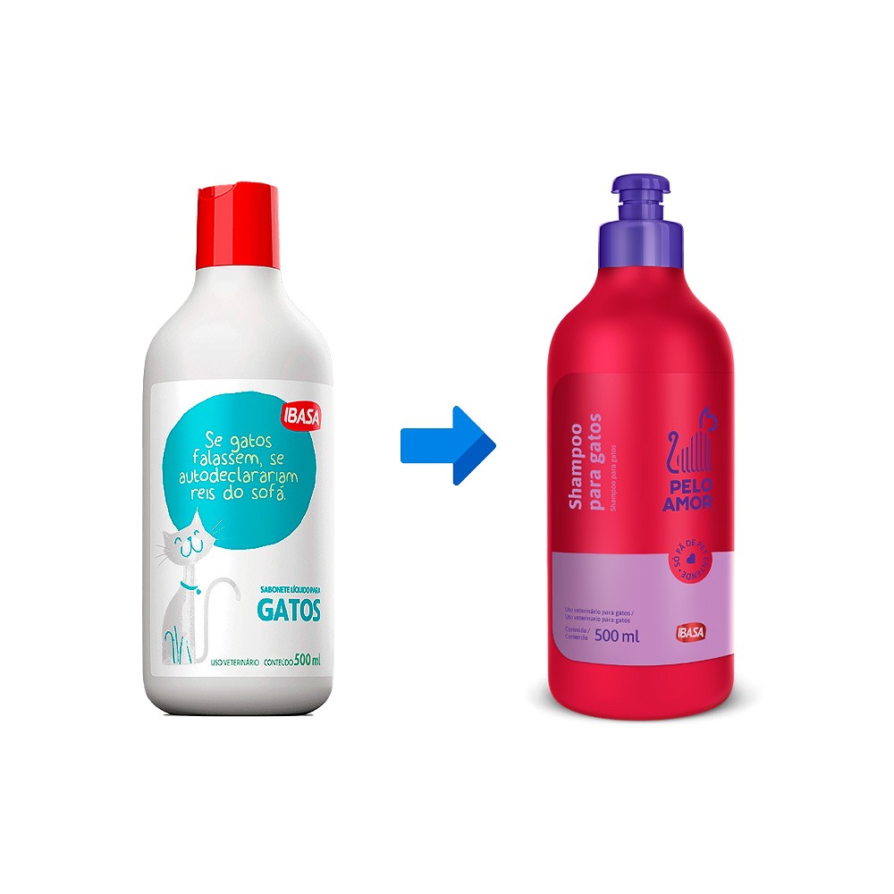 Shampoo Ibasa Pelo Amor para Gatos 