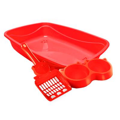 Kit Pet Injet Luxo Vermelho para Gatos U