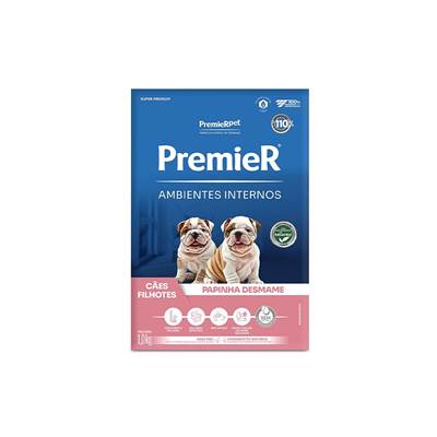 Ração Papinha Desmame Premier Ambientes Internos para Cães Filhotes 1kg