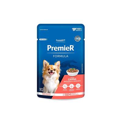Ração Úmida Premier Fórmula para Cães Adultos Porte Pequeno sabor Carne 85g