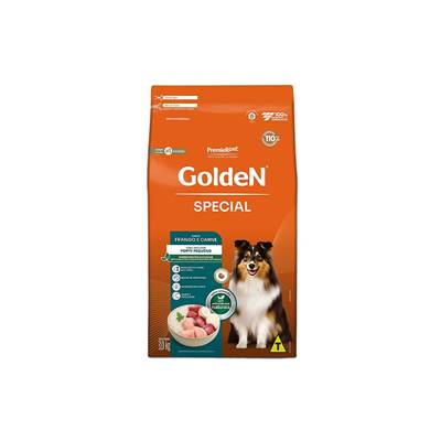 Ração Golden Special para Cães Adultos de Porte Pequeno sabor Frango e Carne 3kg