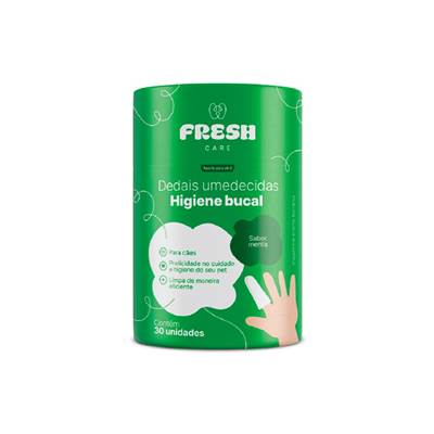 Dedal Limpeza Bucal Fresh Care para Cães 30 unidades